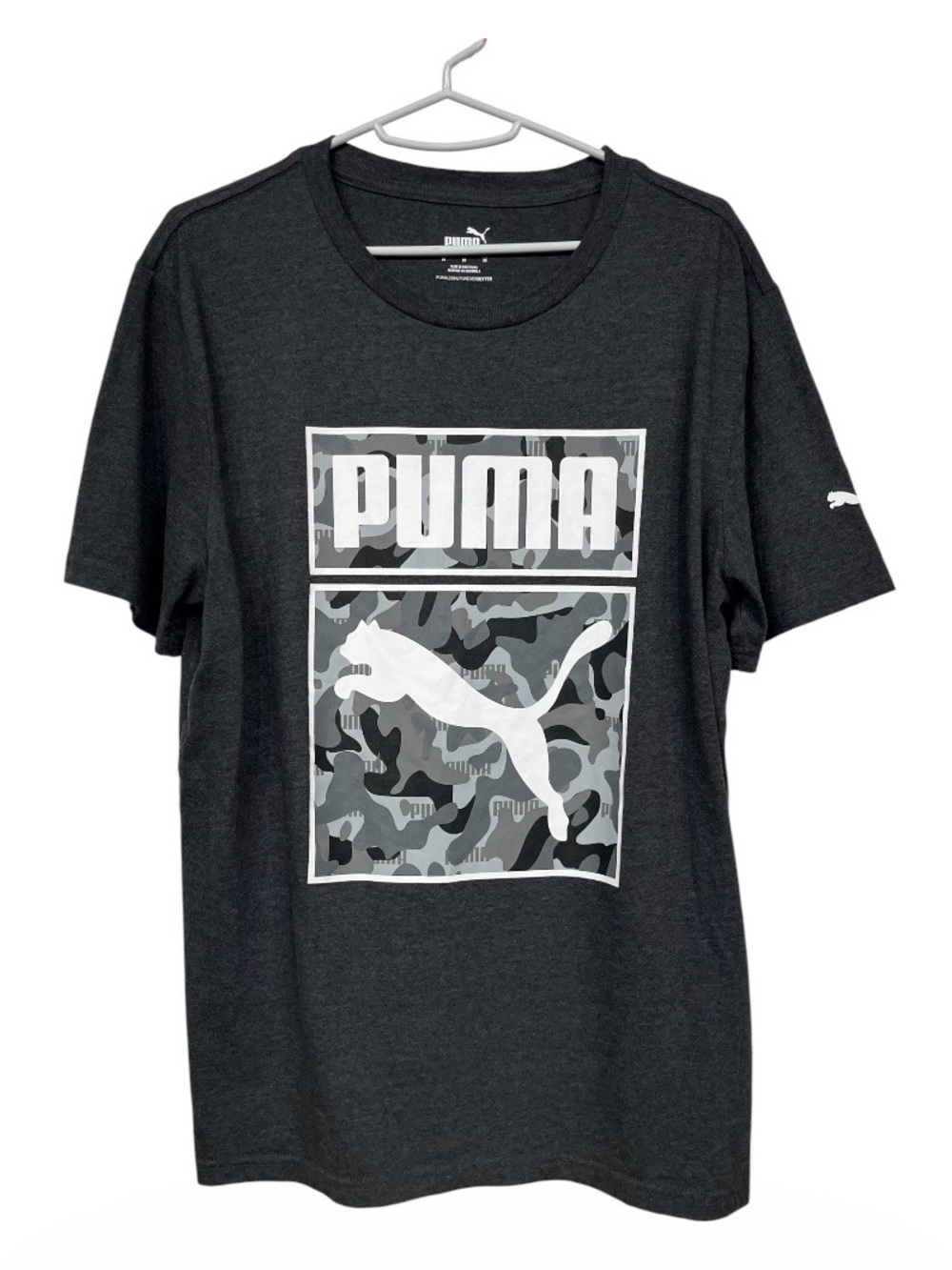 Puma charcoal gray tee size medium